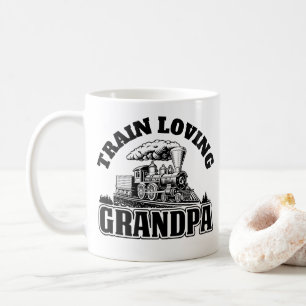 Mug Ajouter NOM / TEXTE - Grand-père du moteur du tra