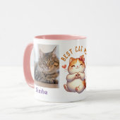 Mug Ajouter Photos Noms Message Customisé Chat Thème (Devant gauche)