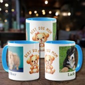 Mug Ajouter Photos Noms Message Customisé Chien Thème