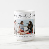 Mug Ajouter Propre Script 3 Photo Collage Meilleurs Am (Centre)