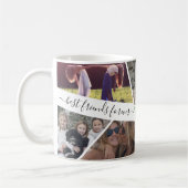 Mug Ajouter son propre texte Script Collage de photos  (Gauche)