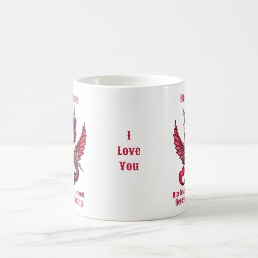 Mug Ajouter un devis de noms, Jour des valentines de D (Centre)