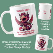 Mug Ajouter un devis de noms, Jour des valentines de D