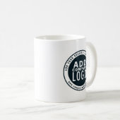 Mug Ajouter un logo d'entreprise Adresse de site Web p (Devant droit)