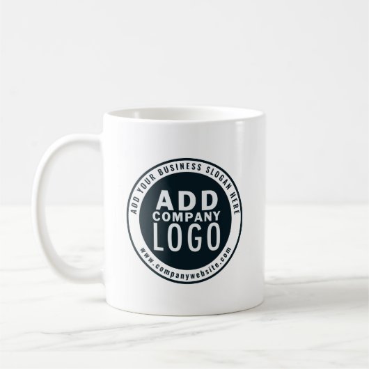 Mug Ajouter un logo d'entreprise Adresse de site Web p (Gauche)