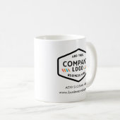 Mug Ajouter un logo d'entreprise Adresse du site Web d (Devant droit)