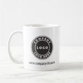 Mug Ajouter un logo d'entreprise et un site Web Custom (Gauche)