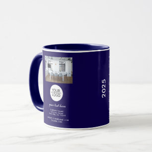 Mug Ajouter un logo Texte personnalisé Photo d'entrepr