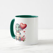 Mug Ajouter un message à l'alligator (Devant gauche)