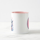 Mug Ajouter un message d'hippo mignon (Centre)