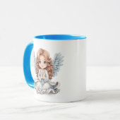Mug Ajouter un monogramme Angel (Devant gauche)