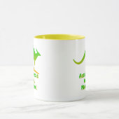 Mug Ajouter un nom, Aussie Aussie Aussie Green Gold Ka (Centre)