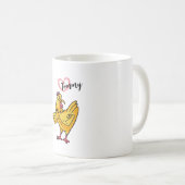 Mug Ajouter un nom aux poulets Anniversaire Cadeau, ch (Devant droit)