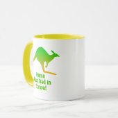 Mug Ajouter un nom, Best Dad Australia, Green Gold Kan (Devant gauche)