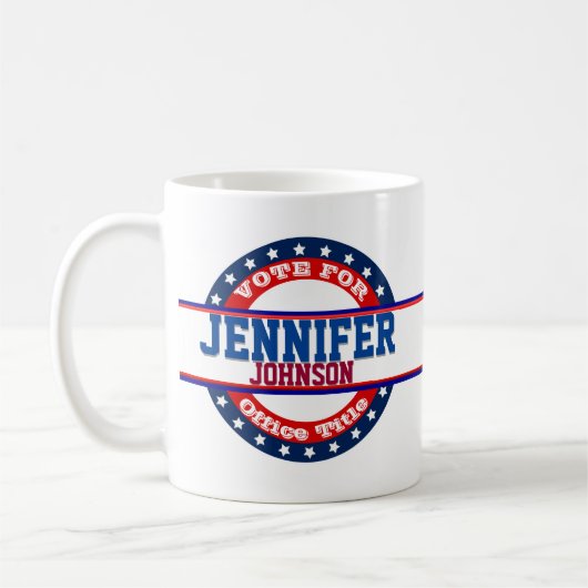 Mug Ajouter un nom Campagne politique personnalisée (Gauche)