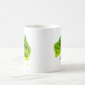 Mug Ajouter un nom - Carte Green Yellow Australia (Centre)