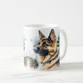 Mug Ajouter un nom Changer de texte, berger allemand d (Devant droit)