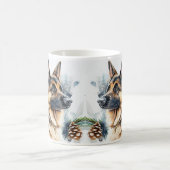 Mug Ajouter un nom Changer de texte, berger allemand d (Centre)