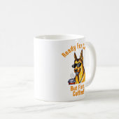 Mug Ajouter un nom Changer tout le texte, berger allem (Devant droit)