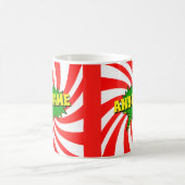 Mug Ajouter un nom Comique Style de livre Texte Jaune  (Centre)