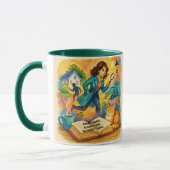 Mug Ajouter un nom de texte, meurtre, méfait et café (Gauche)