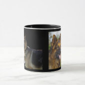 Mug Ajouter un nom, deux images et texte - berger alle (Centre)