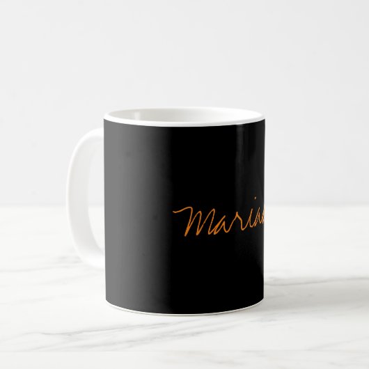 Mug Ajouter un nom Elegant Creative Classic Handwritin (Devant gauche)