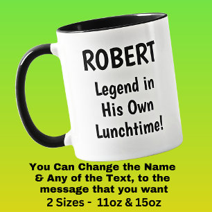 Mug Ajouter un nom - LEGEND dans son propre déjeuner!