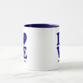 Mug Ajouter un nom Modifier le texte - Blue Love Austr (Centre)