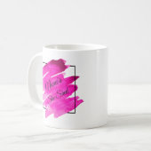 Mug Ajouter un nom Modifier le texte Elle Shop rose Br (Devant gauche)
