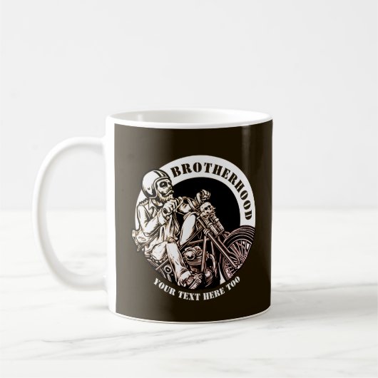 Mug Ajouter un nom Modifier le texte Motorcycle Frater (Gauche)