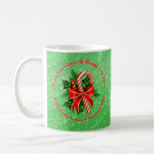 Mug Ajouter un nom Modifier le texte Rouge Vert Noël (Gauche)