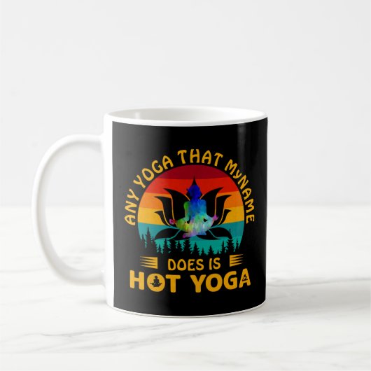 Mug Ajouter un nom Modifier le texte Tout Yoga est cha (Gauche)