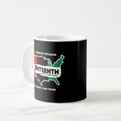 Mug Ajouter un nom Modifier le texte USA Carte Junette (Devant gauche)