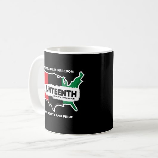 Mug Ajouter un nom Modifier le texte USA Carte Junette (Devant gauche)