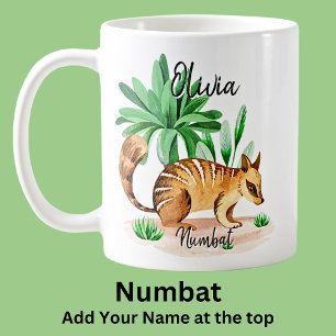 Mug Ajouter un nom Numbat Australian Animal
