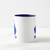 Mug Ajouter un nom Texte, bleu fièrement australien, c (Centre)
