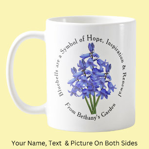 Mug Ajouter un nom Texte, Bluebells Hope Inspiration r