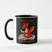 Mug Ajouter un nom Texte - Pas un ver de livre un drag (Gauche)