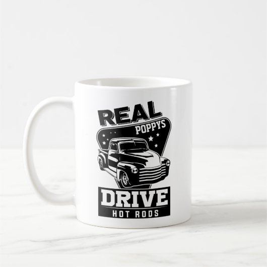 Mug Ajouter un nom Texte Real Grand-père Pop Drive Hot (Gauche)