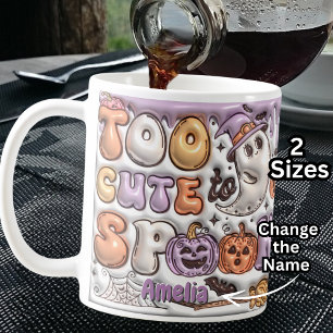 Mug Ajouter Un Nom Trop Migné Pour Parler Effet 3D Hal