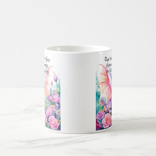 Mug Ajouter Un Texte, Notre Amour S'Étend Plus Haut -  (Centre)