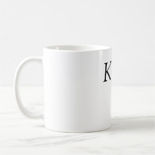 Mug Ajouter une lettre de nom de couple mariage rose c
