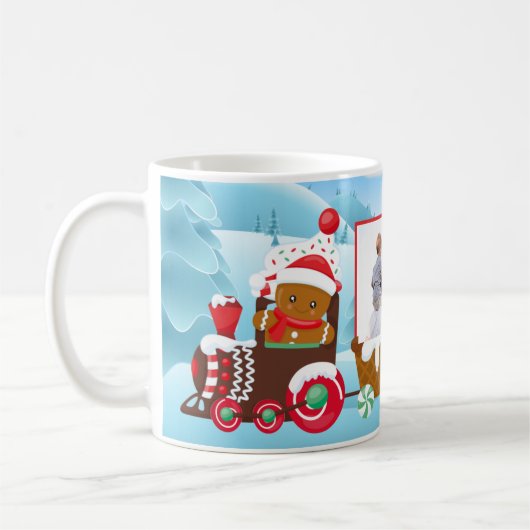 Mug Ajouter Vos Photos Noël Train Gite (Gauche)