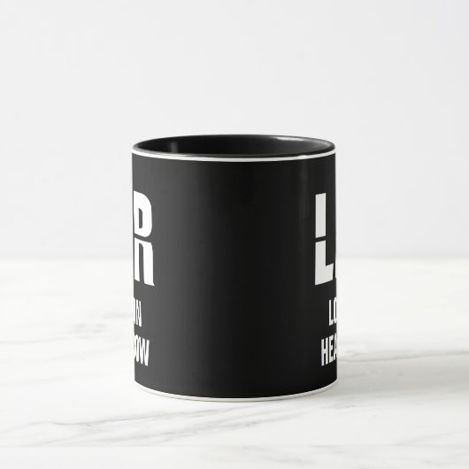 Mug Ajouter votre code & ville - Airport Code LHR LOND (Centre)