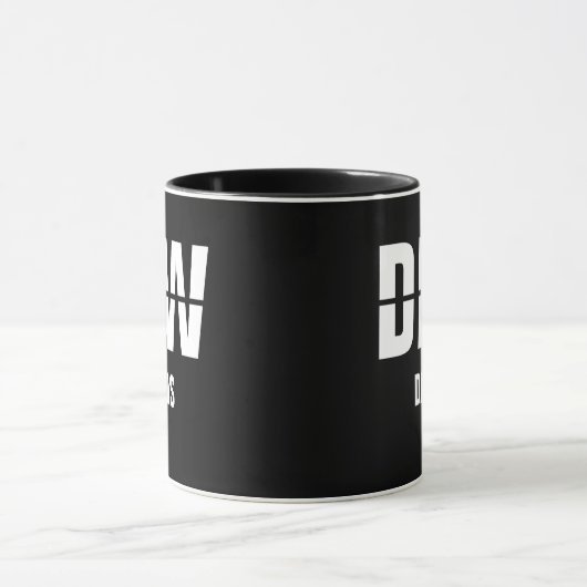 Mug Ajouter votre code & ville, code aéroport DFW Dall (Centre)