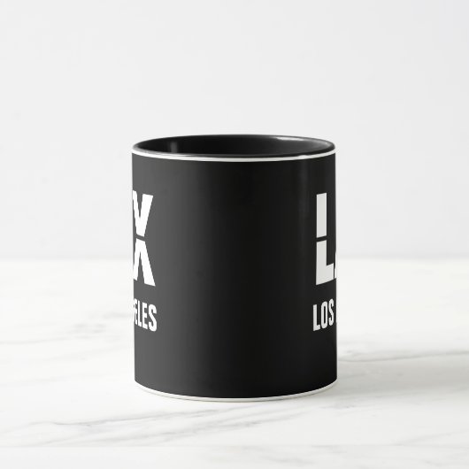 Mug Ajouter votre code & ville, code aéroport LAX LOS (Centre)