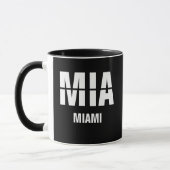 Mug Ajouter votre code & ville, code aéroport MIA, MIA (Gauche)