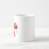 Mug Ajouter votre date Joyeux Noël Rouge ruban (Centre)
