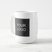 Mug Ajouter votre entreprise Logo Design simple (Devant gauche)